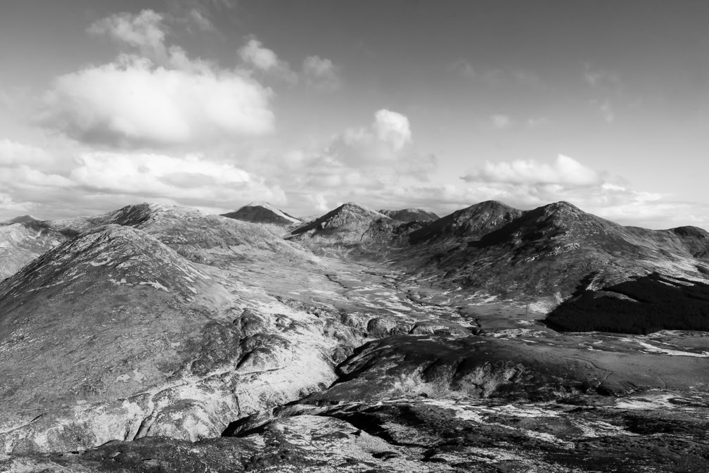 oretail photography, olivier retail, paysage, landscape, noir et blanc, black and white, connemara, Ireland, Irlande, connemara, montagne, mountain, twelve bens